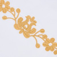Lenjerie SATEN - 155gr/mp - Matrimoniala - Broderie Golden2 - 5
