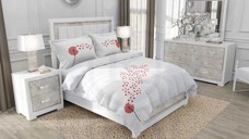 Lenjerie SATEN - 155gr/mp - Matrimoniala - Broderie Papadie