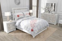 Lenjerie SATEN - 155gr/mp - Matrimoniala - Broderie Papadie - 1