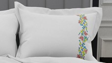 Lenjerie SATEN - 155gr/mp - Matrimoniala - Broderie Spring
