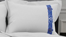 Lenjerie SATEN - 155gr/mp - Matrimoniala - Broderie Swirl