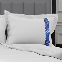 Lenjerie SATEN - 155gr/mp - Matrimoniala - Broderie Swirl - 1