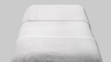 Prosop baie pentru brodat, Bumbac 100%, alb, 70x140cm - 700g/mp