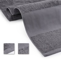 Prosop brodat model Nume , Bumbac 100%, alb (Tip produs: Prosop 70x140cm) - 6