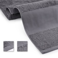 Prosop brodat model Nume , Bumbac 100%, alb (Tip produs: Set 50x90cm+70x140cm) - 6