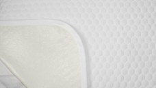 Protectie Saltea Royal Home, Soft Touch, Model Fagure, Impermeabila, Tricot Matlasat, 90 x 200 cm, Alb