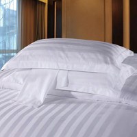 Set 10 Lenjerii de pat Hotel - DAMASC GROS Dungat 150 g/mp - dunga 2,7 cm - Single - 2