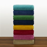 Set 2 Prosoape baie Brodate Alb cu broderie Pesti, bumbac 100% (Culoare Prosop: Azur) - 2