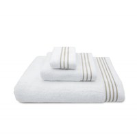 Set 3 Prosoape Brodate Hotel Lux Elegance Bej - 1