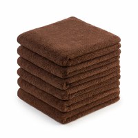 Set 6 Prosoape Fata Lux 600gr/mp - Maro - 1