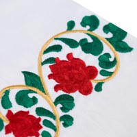 Set LUX Lenjerie Saten + Set Prosoape Brodate Model floral - 6
