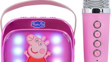 Boxa portabila OTL Technologies - Peppa Pig PopSing Karaoke Speaker & Microphone, roz