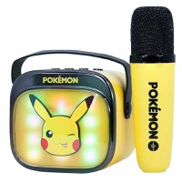 Boxa portabila OTL Technologies - Pikachu PopSing Karaoke LED Speaker & Microphone, galben - 1