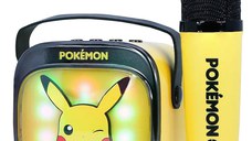 Boxa portabila OTL Technologies - Pikachu PopSing Karaoke LED Speaker & Microphone, galben