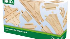 BRIO3077 - Set de sine si macazuri din lemn, extensie avansat