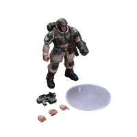 Figurina Articulata Warhammer 40k 1/18 Astra Militarum Cadian Command Squad Veteran Sergeant with Power Fist 12 cm - 3