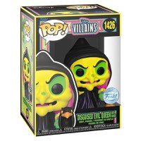 Figurina Funko POP & Buddy! Snow White Animation - Disguised Evil Queen with Raven (Black Light) Exclusive - 2