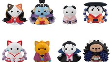 Figurina One Piece Mega Cat Project Trading Figure NyanPieceNyan! Ver Luffy in Wano Kuni 3 cm