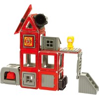 Joc de Constructie Magnetic Magformers Amazing Rescue Set - Statia de Pompieri, 50 piese - 4