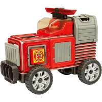 Joc de Constructie Magnetic Magformers Amazing Rescue Set - Statia de Pompieri, 50 piese - 2