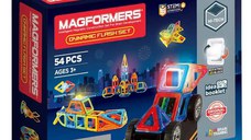 Joc de Constructie Magnetic Magformers -  Dynamic Flash Set - Lumini de Blit, 54 piese