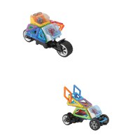 Joc de Constructie Magnetic Magformers -  Extreme Racer - Curse Extreme, 42 piese - 2