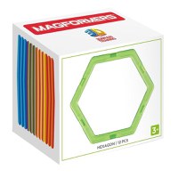 Joc de Constructie Magnetic Magformers Hexagonal Set - 12 piese in forma de hexagon - 1