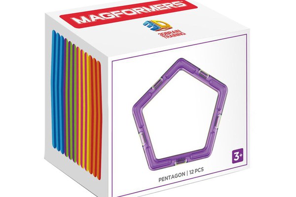 Joc de Constructie Magnetic Magformers Pentagon Set - 12 piese in forma de pentagon
