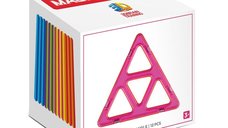Joc de Constructie Magnetic Magformers Super Triangle Set - 12 piese in forma de triunghiuri