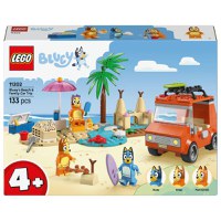 Lego Bluey - Calatoria familiei lui Blue cu masina la plaja (11202) - 1