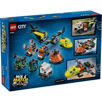 Lego City - Avion, autospeciala de service si aeroglisor in versiuni adaptate (60505) - 7