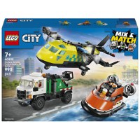 Lego City - Avion, autospeciala de service si aeroglisor in versiuni adaptate (60505) - 1