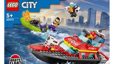 Lego City - Barca de salvare a pompierilor 60373