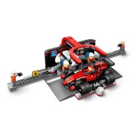 Lego City - Boxa si mecanici F1 cu masina Ferrari (60443) - 4