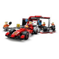 Lego City - Boxa si mecanici F1 cu masina Ferrari (60443) - 3