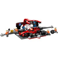 Lego City - Boxa si mecanici F1 cu masina Ferrari (60443) - 2