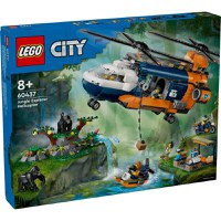 Lego City - Elicopterul unui explorator al junglei la tabara de baza 60437 - 1