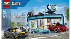 LEGO City Spalatorie auto drive-thru 60497, set de constructie cu 583 de piese
