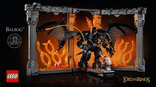 Lego Icons - Stapanul inelelor - Diorama pentru biblioteca cu un Balrog 10367