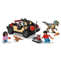 Lego Jurassic World Renasterea - Evadare off-road din calea unui Velociraptor (76972) - 4