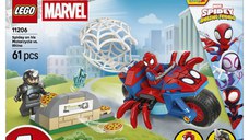 Lego Marvel - Spidey pe motocicleta vs Rhino (11206)