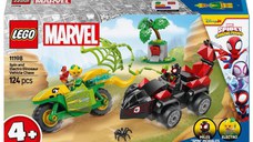 Lego Spidey - Spin si Electro intr-o urmarire cu dino-vehicule 11198