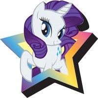 Magnet Frigider Funky Chunky My Little Pony - Rarity - 1