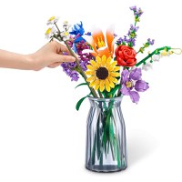 Mini Figurina Zuru Max - Set de constructie, Flori de gradina, diverse modele - 4