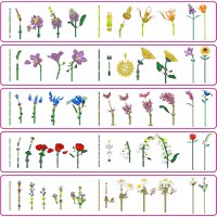 Mini Figurina Zuru Max - Set de constructie, Flori de gradina, diverse modele - 3