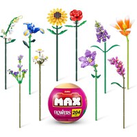 Mini Figurina Zuru Max - Set de constructie, Flori de gradina, diverse modele - 2