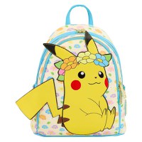 Mini Ghiozdan Pokemon by Loungefly - Sleeping Pikachu Floral Crown - 1