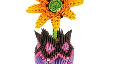 Origami 3D Creagami - Vaza cu flori 698 piese