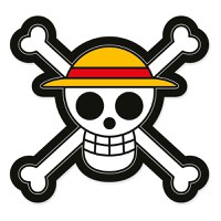 Perna One Piece - Jolly Roger 33 cm - 1