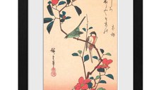 Poster cu Rama Hiroshige - Japanese White-eye and Ti (30x40)